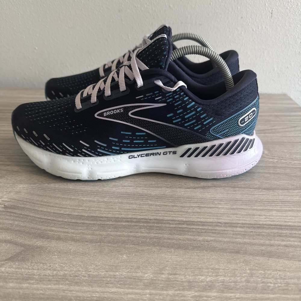 Brooks 1203701D499 Glycerin 20 Shoes Womens Size 10.5D Wide Blue Sneakers - Picture 5 of 10